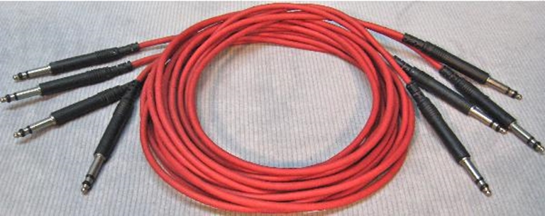 Picture of ADC 6', 1/4" Nickel, Red TRS Longframe Patch Cable