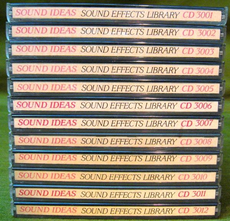 Image sur Sound Ideas Sound Effects Library 3000 Series CDs