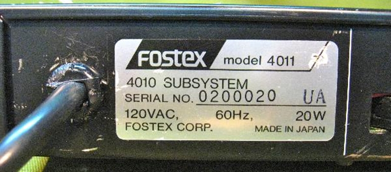 Image sur Fostex Model 4011 Time Code Gen/Reader
