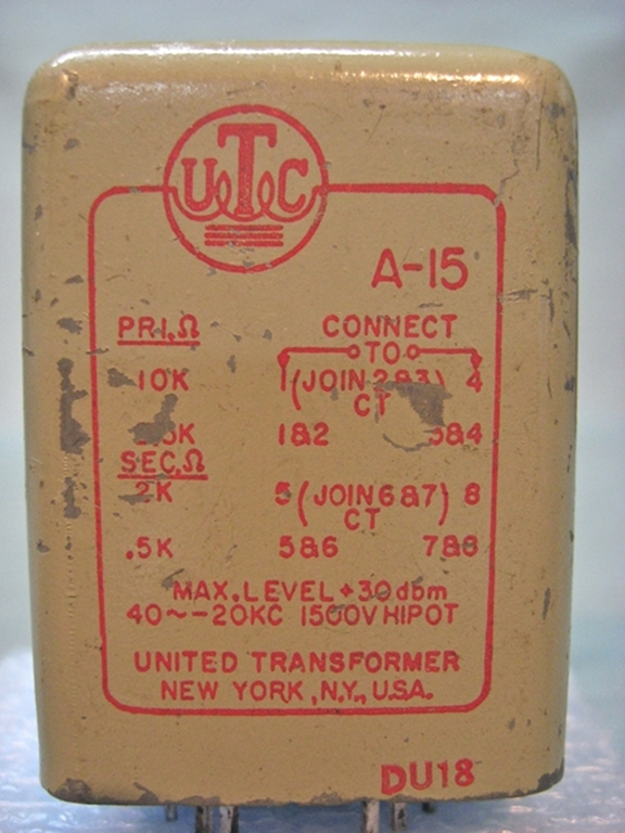 Image sur UTC  A-15 Input Transformer
