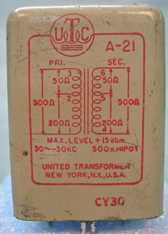 Image sur UTC  A-21 Matching Transformer