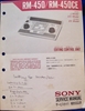 Image de Sony RM-450/RM-450CE Service Manual pn9-955-069-01