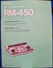 Image de Sony RM-450 Operation Manual pn3-786-085-21(1)