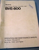 Image de Sony BVE-800 Operation and Maintenance Manual 1st Edition (Revised 9)