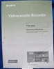 Image de Sony PVW-2800 Operating Instructions Manual
