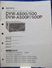 Image de Sony DVW-A500/500/A500P/500P Operation Manual 1st Edition (Revised 1)
