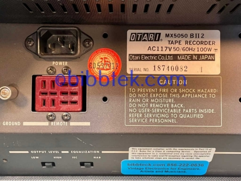 Image sur Otari Model MX5050 BII 2 quarter inch deck,  Good condition.  SN: 18740082.