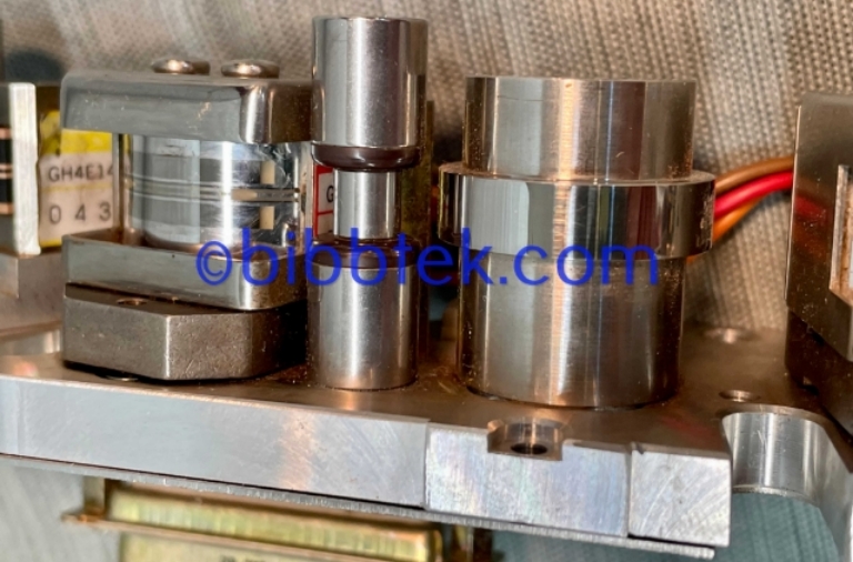 Picture of Otari 2 track .250" head assembly for Otari MX-55 machines.