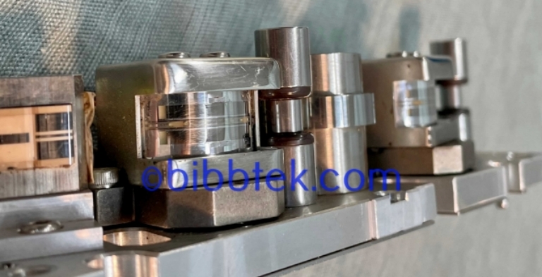 Picture of Otari 2 track .250" head assembly for Otari MX-55 machines.